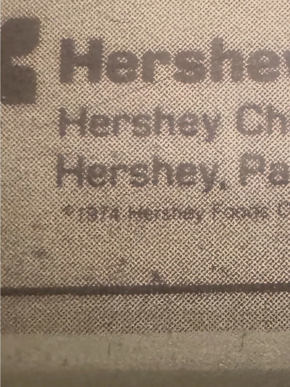 hershey excellent vintage